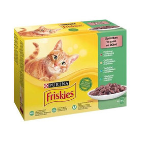Friskies cat Multipack hovädzie&kura&tuniak&treska kapsičky pre mačky 12x85g