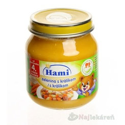 Hami príkrm zelenina s králikom 125g