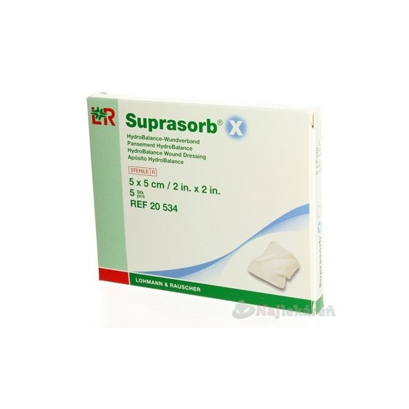 SUPRASORB X KRYTIE NA RANY (5x5 cm) 5ks