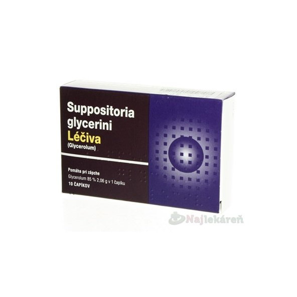 Suppositoria glycerini Léčiva