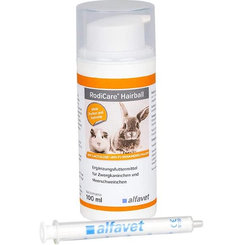 RodiCare Hairball na podporu vylučovania chlpov z tráviaceho traktu morčiat a králikov 100ml