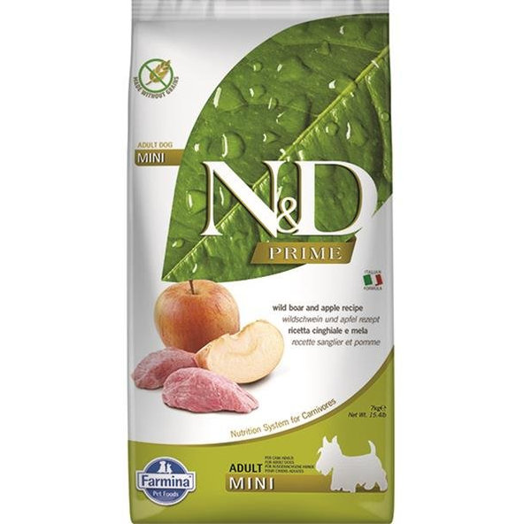 Farmina N&D dog PRIME (GF) adult mini, boar & apple 7kg