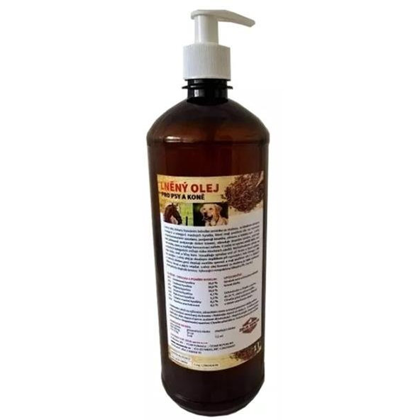 ZEUS Olej ľanový pre kone a psy 1000ml