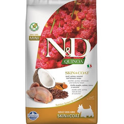 Farmina N&D dog QUINOA (GF) adult mini, skin & coat, quail & coconut 2,5kg