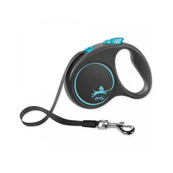 Vodítko Flexi Black Design M páska 5 m modré (do 25 kg)