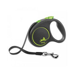 Vodítko Flexi Black Design S páska 5 m zelené (do 15 kg)