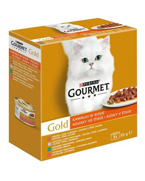 E-shop GOURMET GOLD Multipack v šťave konzervy pre mačky 8x85g