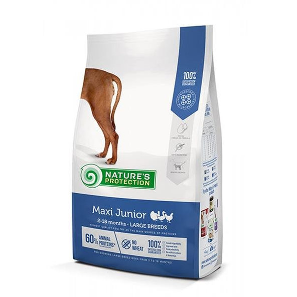 Natures Protection dog junior maxi poultry - krmivo pre psy 12kg