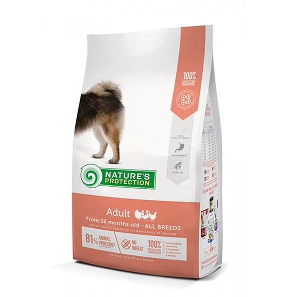 Natures Protection dog adult all breed poultry - krmivo pre psy 12kg