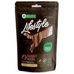 Maškrta Natures Protection Lifestyle pre psy - králik 75g
