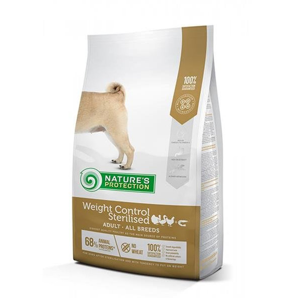 Natures Protection dog adult weight control sterilised poultry with krill all breeds 12kg