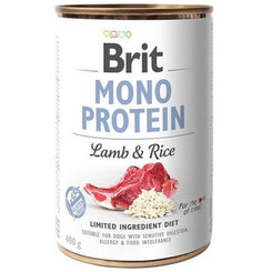 Brit Mono Protein Lamb & Brown Rice 400g konzerva