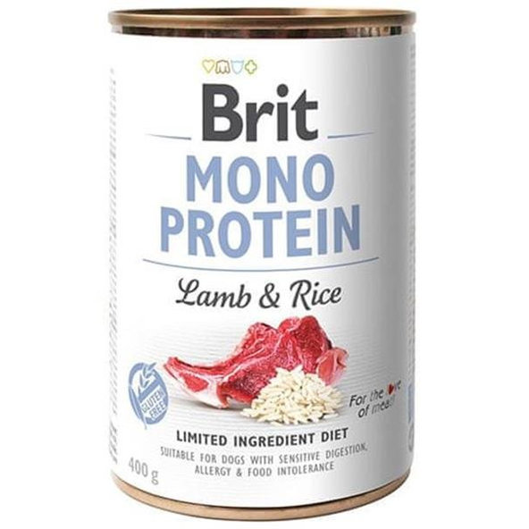 Brit Mono Protein Lamb & Brown Rice 400g konzerva
