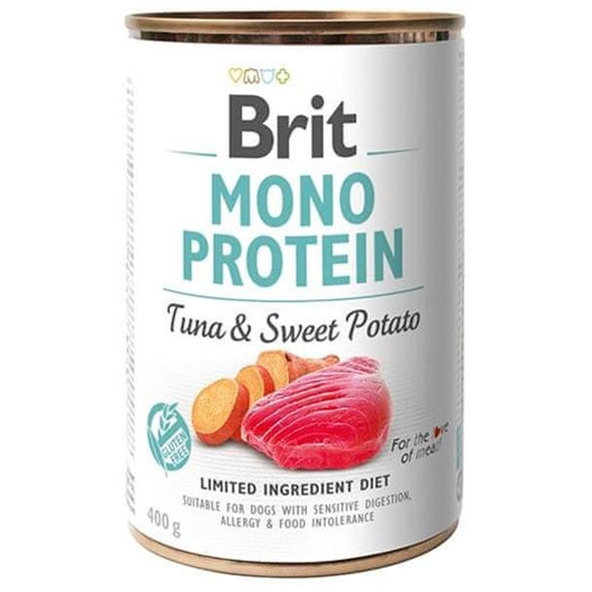 Brit Mono Protein Tuna & Sweet Potato 400g konzerva