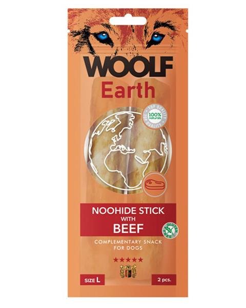 E-shop Maškrta pre psy Woolf Dog Earth L s hovädzím mäsom 85g
