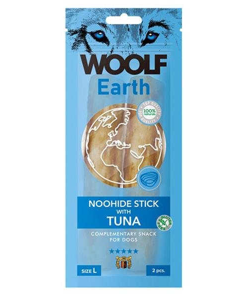 E-shop Maškrta Woolf Dog Earth L s tuniakom pre psy 85g