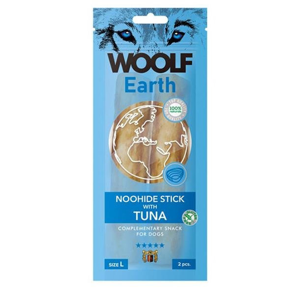 Maškrta Woolf Dog Earth L s tuniakom pre psy  85g