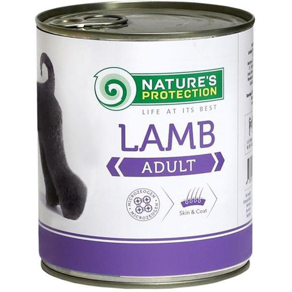 Natures Protection KONZERVA dog adult lamb 800g