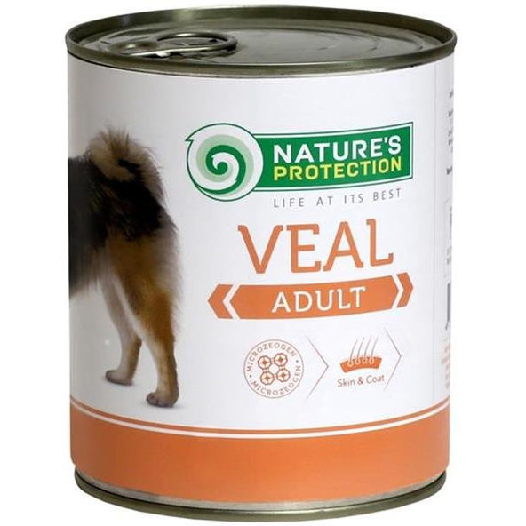 Natures Protection KONZERVA dog adult veal 800g