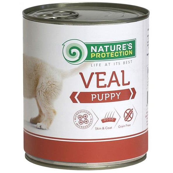 Natures Protection KONZERVA dog puppy veal 800g