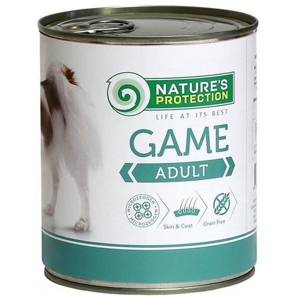 Natures Protection KONZERVA dog adult game 800g