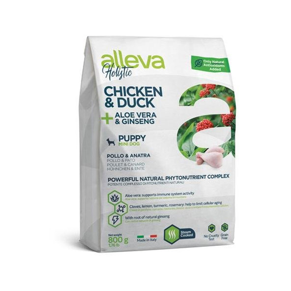 Alleva HOLISTIC dog puppy & junior mini chicken 0,8kg
