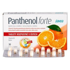 FAVEA Panthenol forte na bolesť hrdla 30 tbl