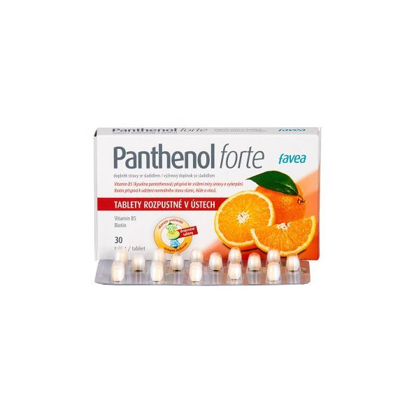 FAVEA Panthenol forte na bolesť hrdla 30 tbl
