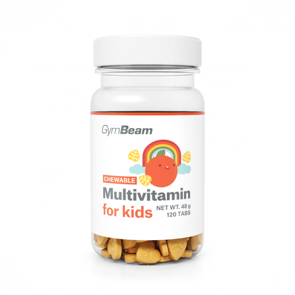 Multivitamín, tablety na cmúľanie pre deti - GymBeam