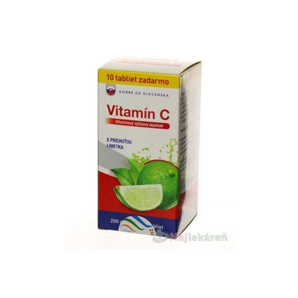 Dobré z SK Vitamín C 200 mg príchuť LIMETKA