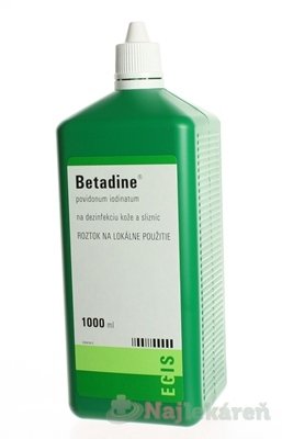 E-shop Betadine dezinfekčný roztok 100 mg/ml 1000 ml