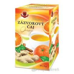 HERBEX Premium ZÁZVOROVÝ ČAJ Orange, 20x2 g