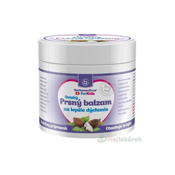 Herbamedicus Detský Prsný balzam, 50 ml