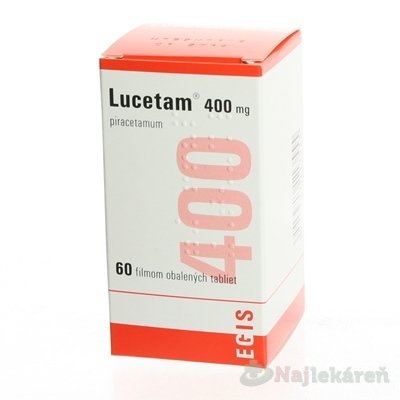 E-shop Lucetam 400 mg na funkciu mozgových buniek, 60ks