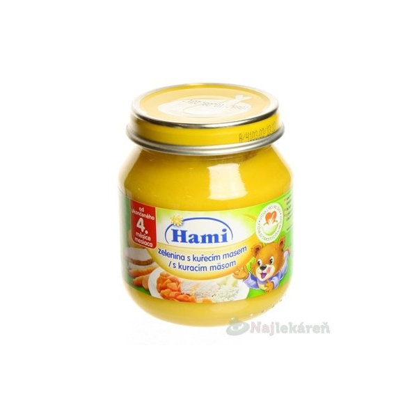 Hami príkrm kuracie prsia so zeleninou 125g