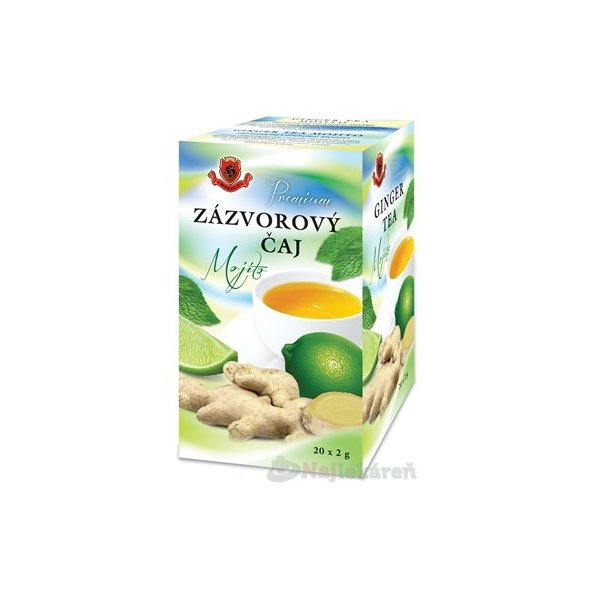 HERBEX Premium ZÁZVOROVÝ ČAJ Mojito, 20x2 g