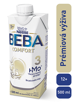 E-shop BEBA COMFORT 3 HM-O, Tekutá batoľacia mliečna výživa 12+, tetra pack, 500 ml