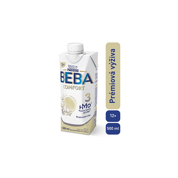 BEBA COMFORT 3 HM-O, Tekutá batoľacia mliečna výživa 12+, tetra pack, 500 ml