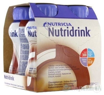 E-shop NUTRIDRINK čokoládová príchuť 4x200 ml
