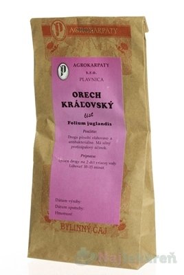 Agrokarpaty ORECH KRAĽOVSKÝ list bylinný čaj 30 g