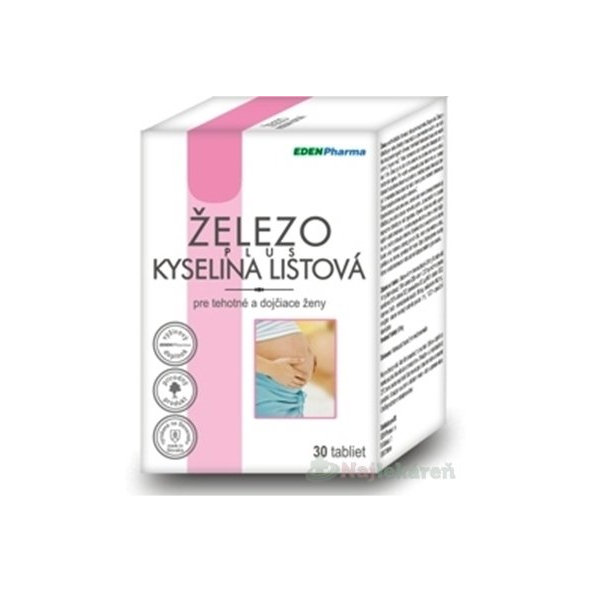 EDENPharma ŽELEZO + KYSELINA LISTOVÁ 30ks