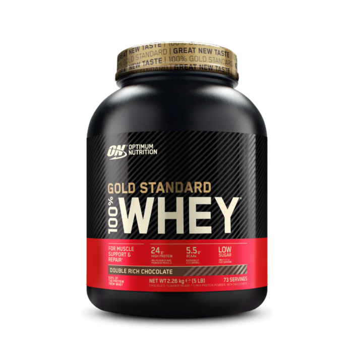 E-shop Proteín 100% Whey Gold Standard - Optimum Nutrition, príchuť dvojitá bohatá čokoláda, 450g