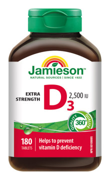 JAMIESON Vitamín D3 2500 IU 180 tabliet kúpite na Najlekaren.eu