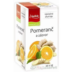 APOTHEKE PREMIER SELECTION ČAJ POMARANČ A ZÁZVOR, 20x2 g