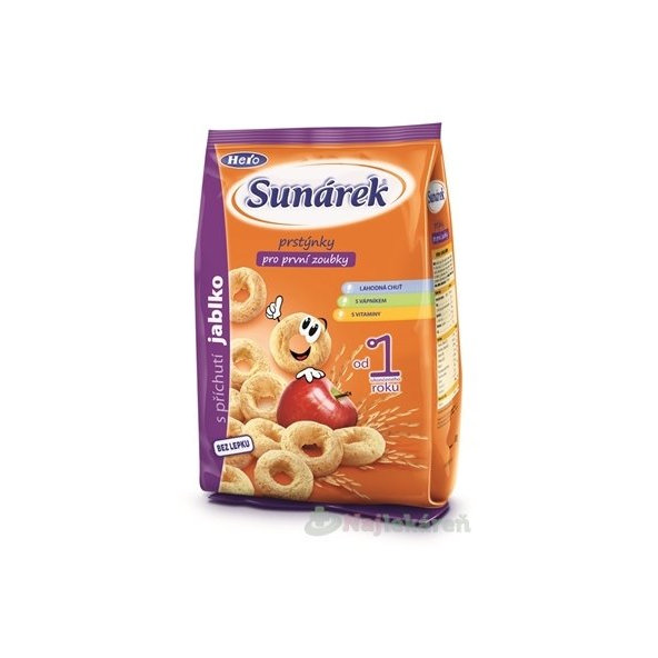 Sunárek Detský snack Prstienky