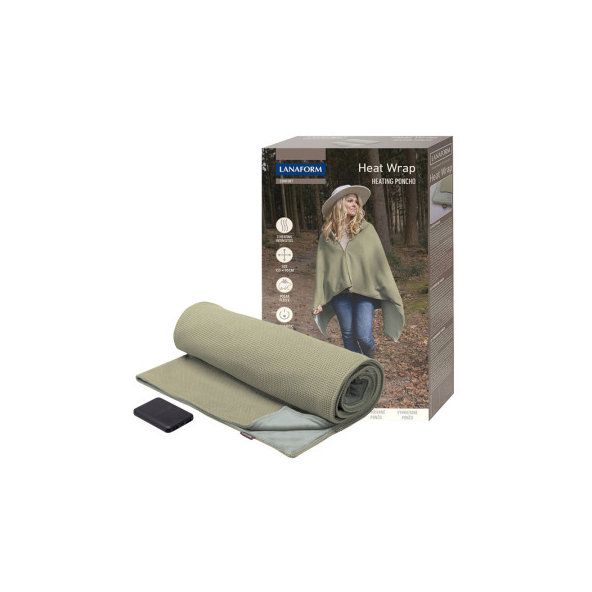 Lanaform Heat Wrap vyhrievacie pončo s powerbankou