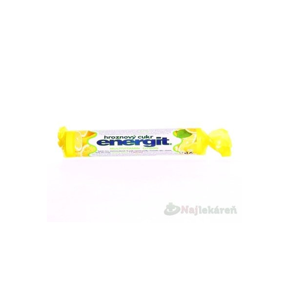 Energit hroznový cukor MULTIVITAMÍN Citrón 17 ks