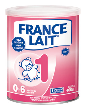 France Lait  1 so železom + DHA 0-6 m 400 g