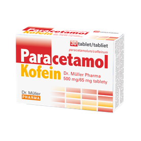 Paracetamol Kofein 500 mg/65 mg na bolesť a horúčku 30 tabliet