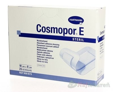 E-shop COSMOPOR E STERIL obväz na rany sterilný (10x8cm) 25 ks